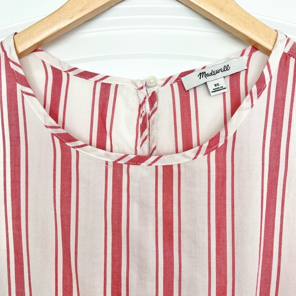 Madewell Striped Side Tie Tank Top in Marcia Stripe - Picture 4 of 7